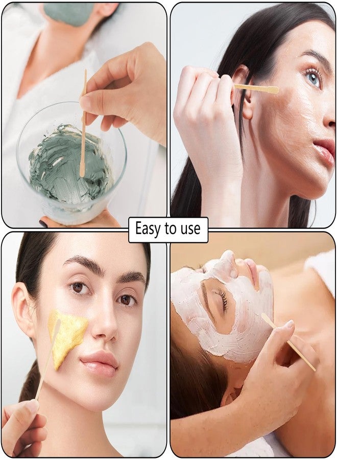 KTOJOY 200 Pcs Wooden Wax Sticks Small Wax Spatulas Applicator Wood Craft Sticks for Body Hair Eyebrow Lip Nose Brow Removal - Image 3